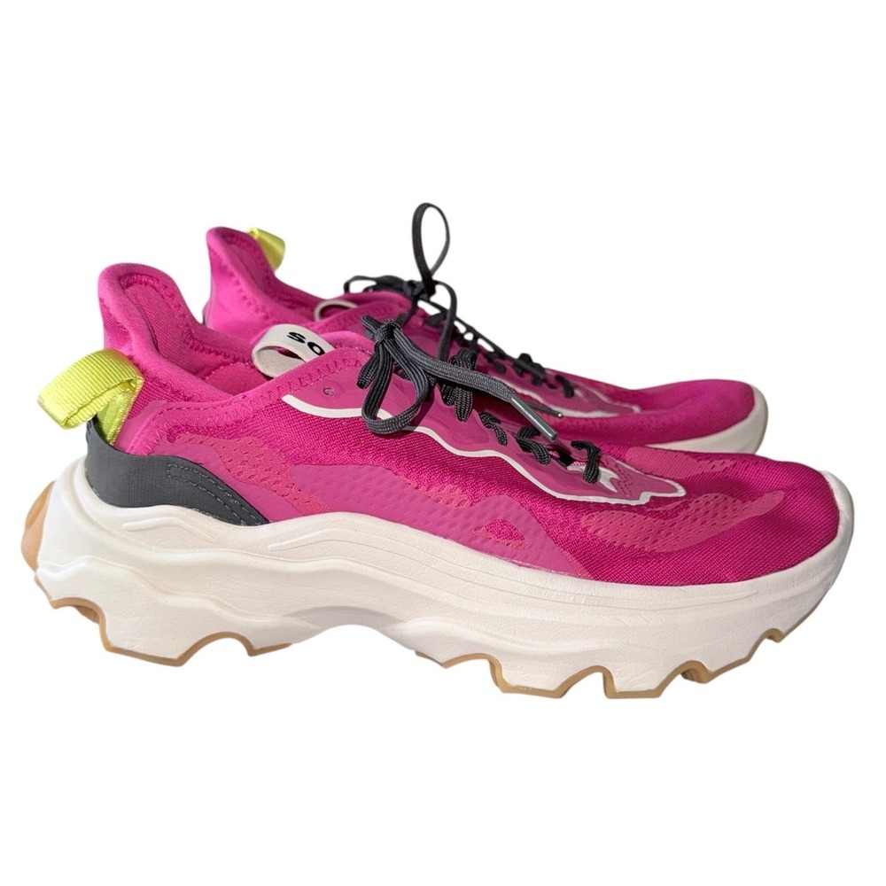 Sorel Womens 8.5 Pink Kinetic Breakthru Day Lace Sneakers - Picture 2 of 10